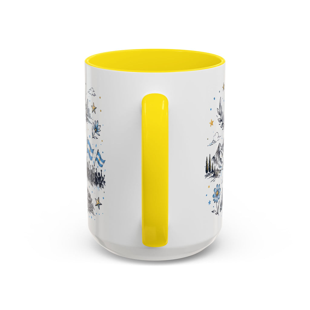 Argentina Soccer Coffee Mug | Soccer Fan Gift | Accent Color Ceramic 11oz 15oz Match Day Cup