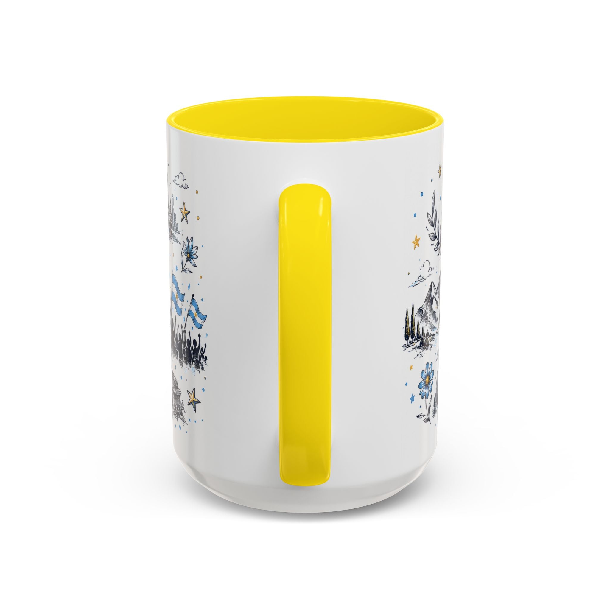 Argentina Soccer Coffee Mug | Soccer Fan Gift | Accent Color Ceramic 11oz 15oz Match Day Cup