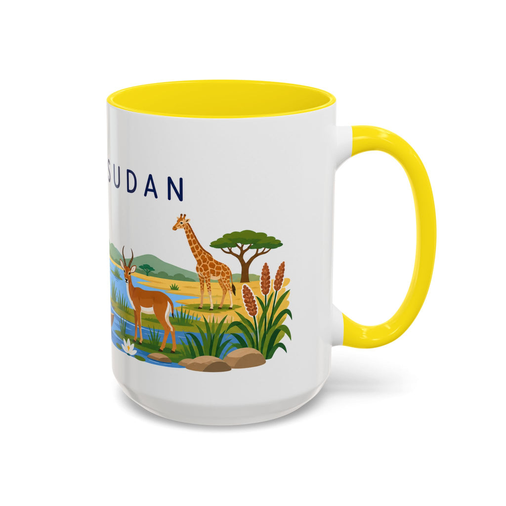 South Sudan Coffee Mug | Travel Souvenir Accent Mug | Country Gift Ceramic Cup 11oz 15oz