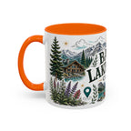 Banff Lake Louise Coffee Mug | Travel Destination Souvenir Gift | Accent Color Ceramic 11oz 15oz