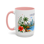 Ivory Coast Coffee Mug | Travel Souvenir Accent Mug | Place Gift Ceramic Cup 11oz 15oz