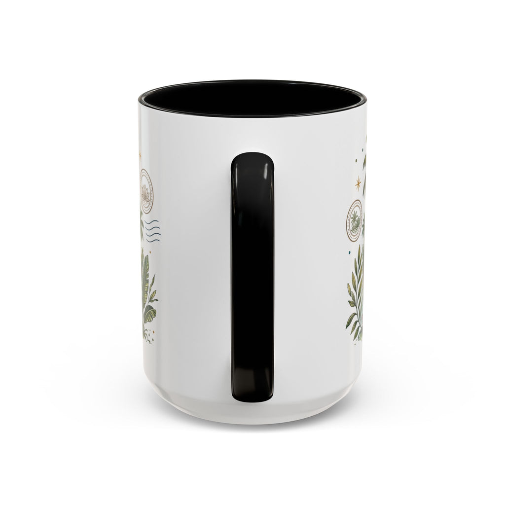 Kerala Backwaters Coffee Mug | Travel Destination Souvenir Gift | Accent Color Ceramic 11oz 15oz
