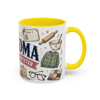 Grandma Makes Life Sweeter Coffee Mug | Gift From Grandkids | Accent Color Ceramic 11oz 15oz