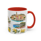 Nice Illustrated Travel Mug | City Souvenir Accent Coffee Mug | 11oz 15oz Ceramic Cup