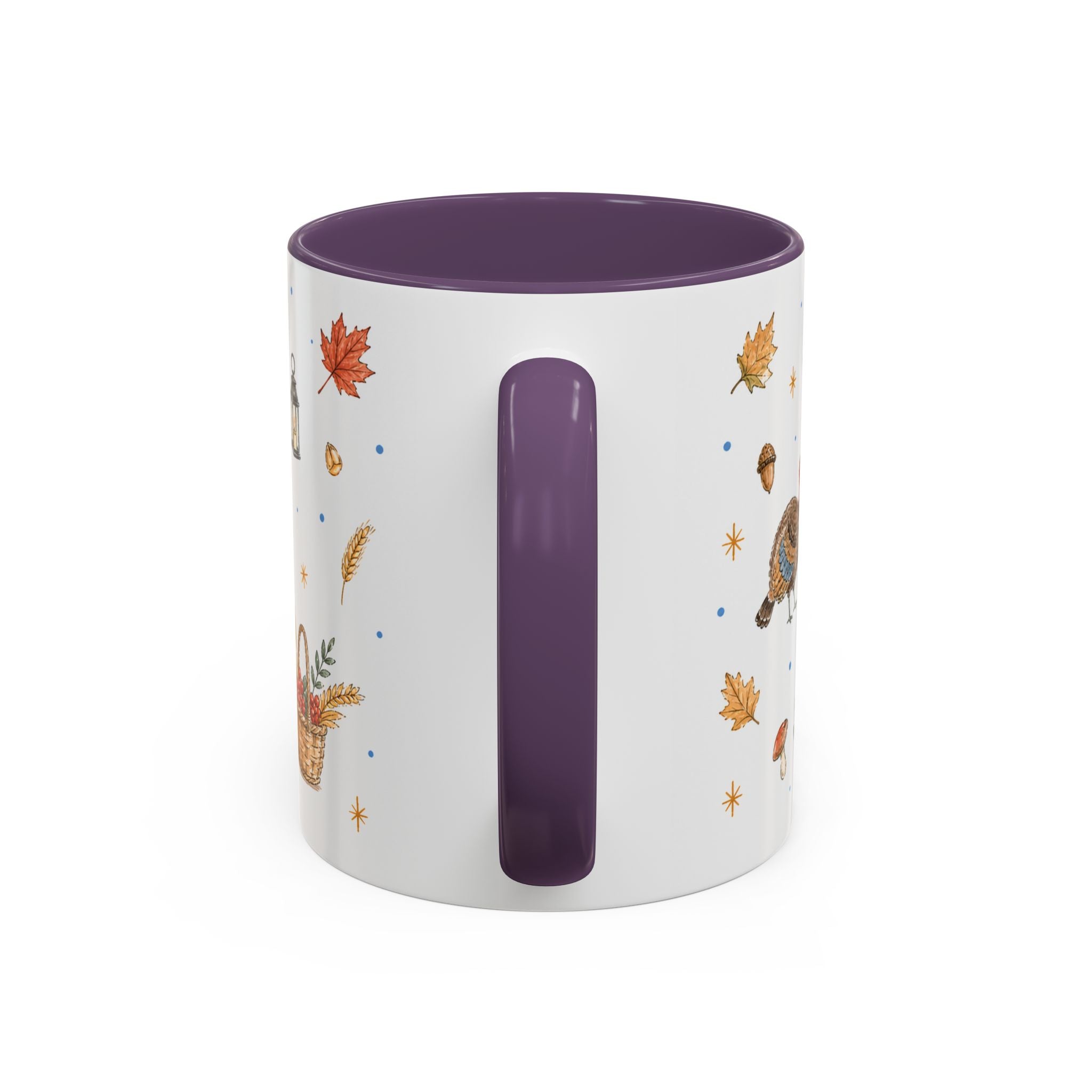 Thanksgiving Turkey Mug | Friendly Woodland Watercolor Gift | Autumn Accent Cup 11oz 15oz