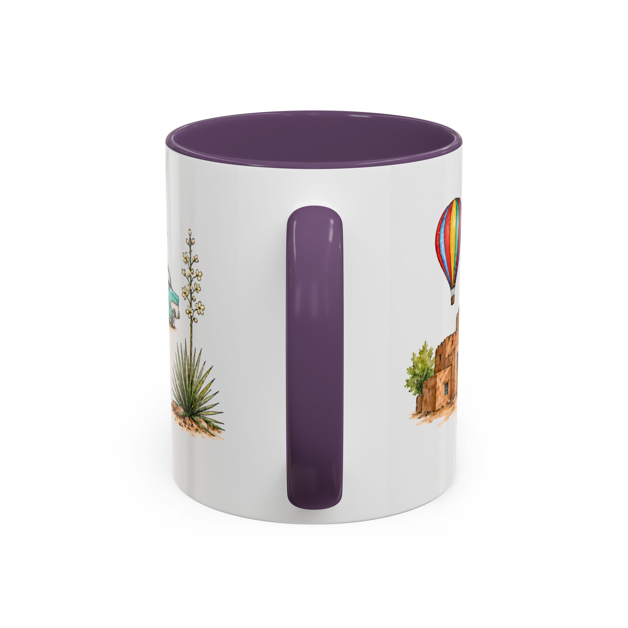 Albuquerque Illustrated Travel Mug | City Souvenir Accent Coffee Mug | 11oz 15oz Ceramic Cup