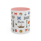 Porto Christmas Mug | Watercolor City Souvenir, Travel Gift (11oz/15oz)