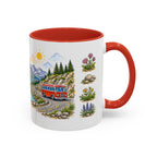 Glacier National Park Mug | US Travel Souvenir Accent Coffee Mug | 11oz 15oz Ceramic Cup