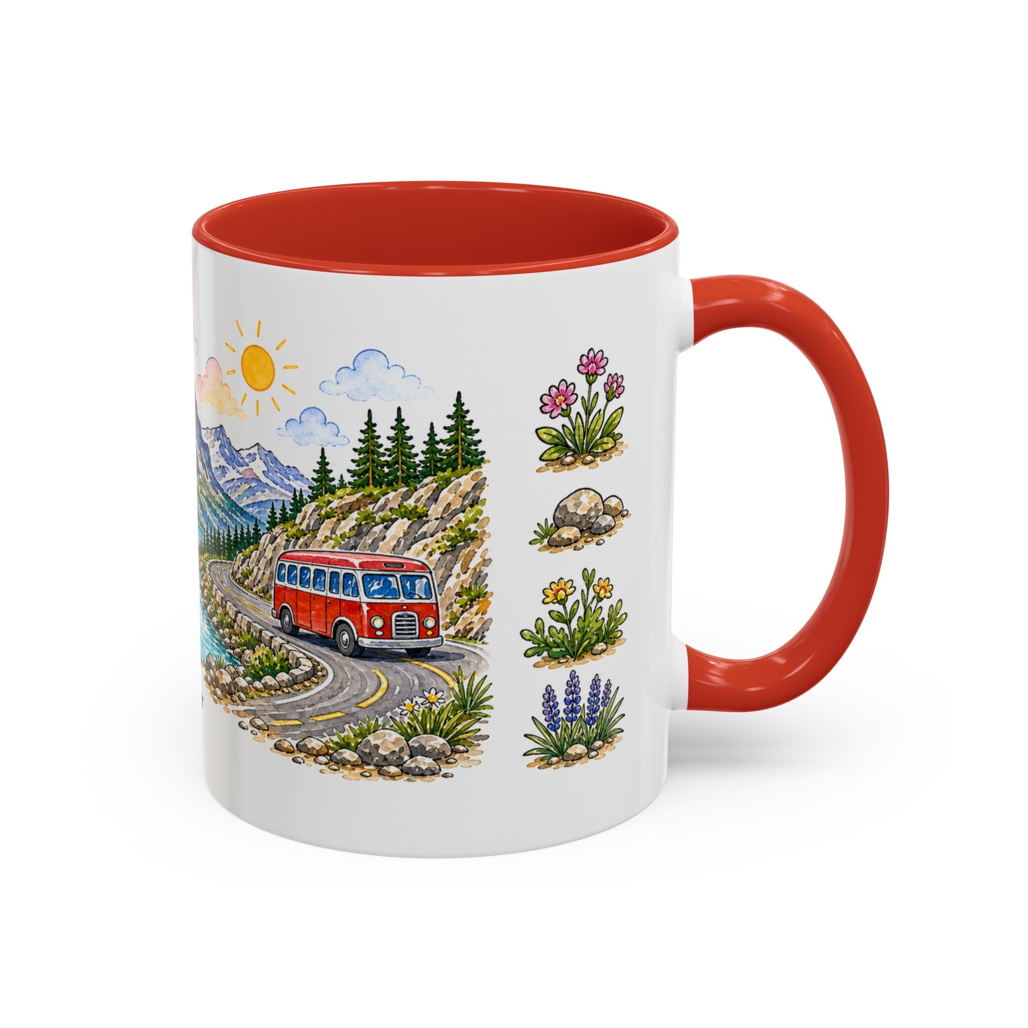 Glacier National Park Mug | US Travel Souvenir Accent Coffee Mug | 11oz 15oz Ceramic Cup