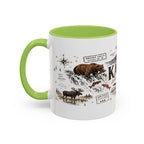 Katmai National Park Coffee Mug | Alaska Bear Watching Wildlife Gift | Accent Color Ceramic 11oz 15oz