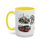 Bogota Coffee Mug | Colombia Travel Souvenir | Vintage Illustrated City Gift | 11 oz 15 oz Accent Mug