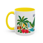 Saint Lucia Coffee Mug | Travel Souvenir Accent Mug | Country Gift Ceramic Cup 11oz 15oz