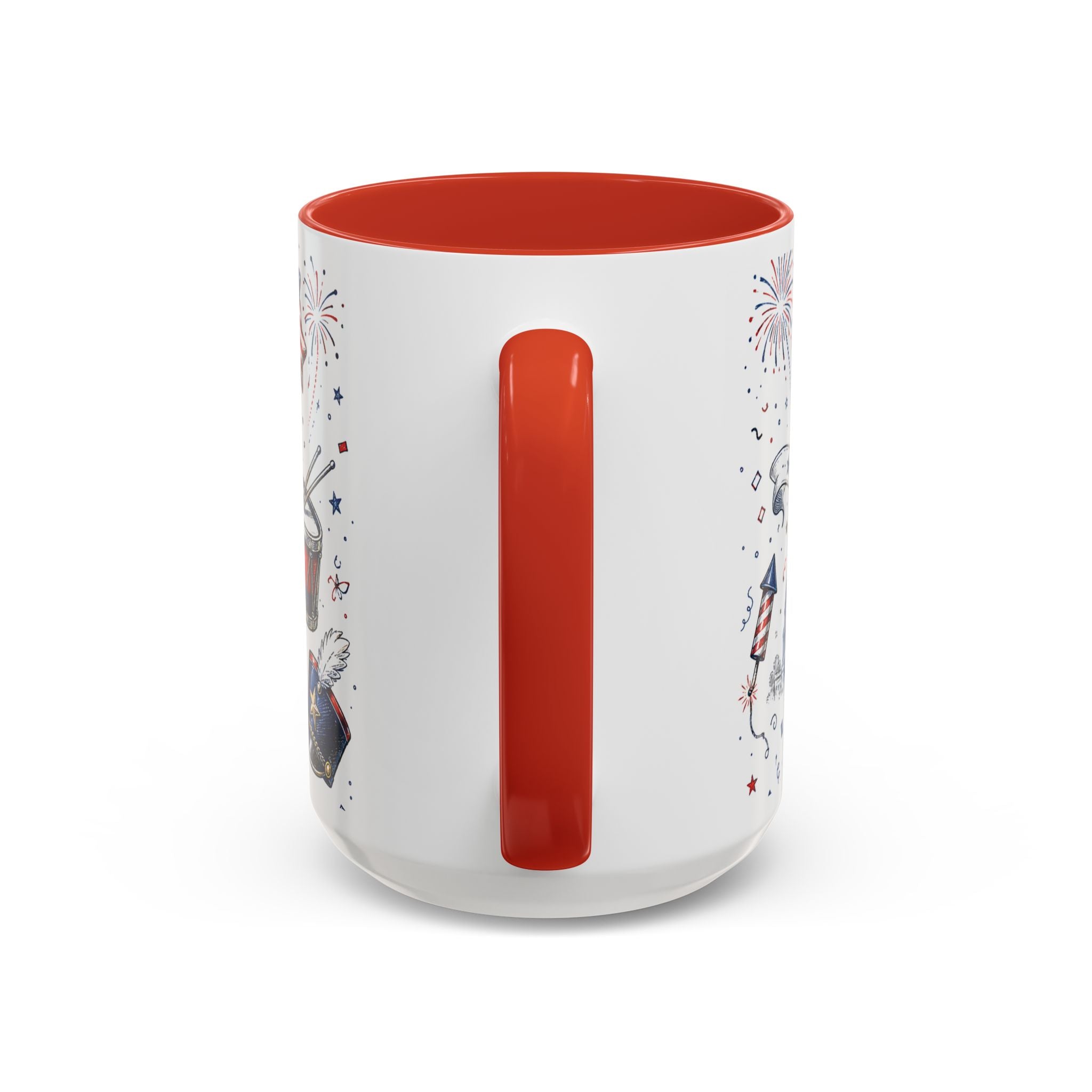 Stars and Stripes Forever Coffee Mug | Patriotic 4th of July Gift | Accent Color Ceramic 11oz 15oz