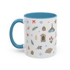 Istanbul Christmas Mug | Watercolor Travel Souvenir | Holiday Gift | Accent Ceramic Coffee Cup 11oz 15oz