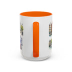 Ghent Illustrated Travel Mug | City Souvenir Accent Coffee Mug | 11oz 15oz Ceramic Cup