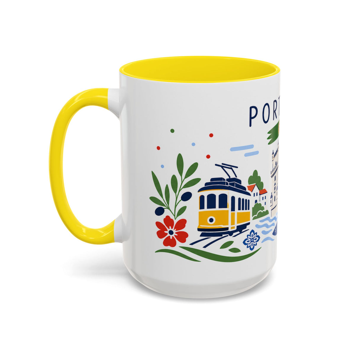 Portugal Coffee Mug | Travel Souvenir Accent Mug | Country Gift Ceramic Cup 11oz 15oz