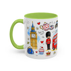 London Travel Mug | European City Souvenir Accent Coffee Mug | 11oz 15oz Ceramic Cup
