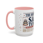 Birthday Newspaper Mug | Custom Name Age Date Gift | The Birthday Times Coffee Cup 11oz 15oz