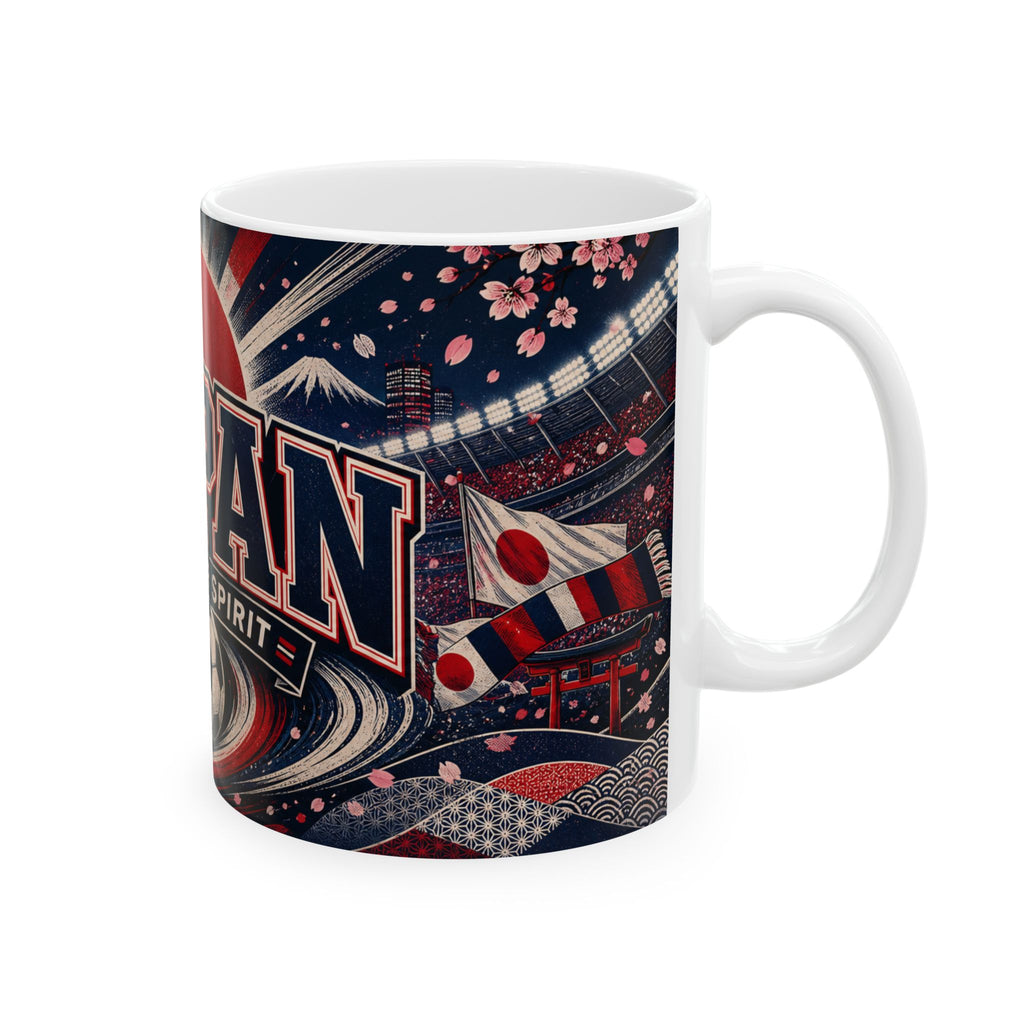 Japan Soccer Spirit Coffee Mug | Soccer Fan Gift | Ceramic 11oz 15oz Match Day Cup