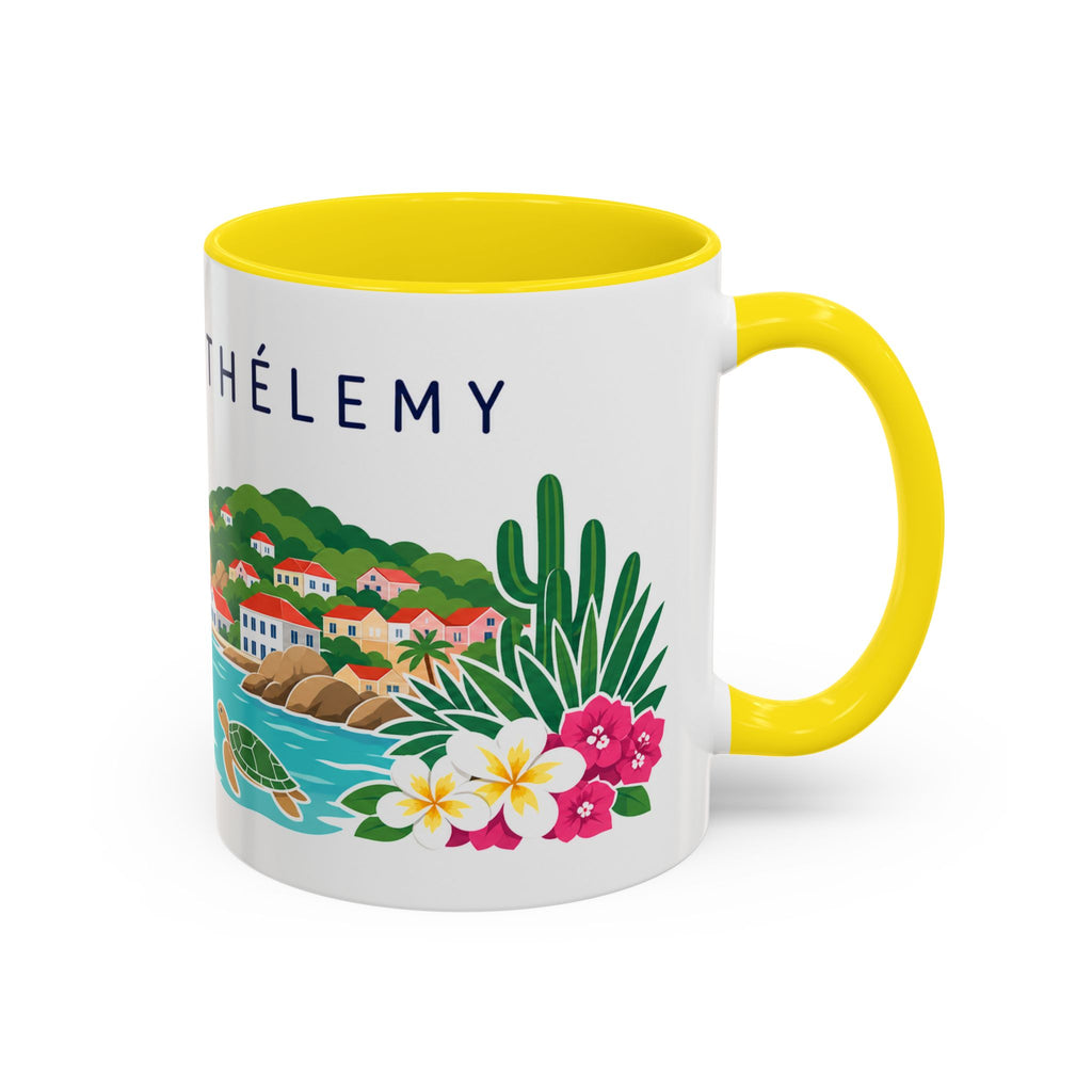 Saint Barthélemy Coffee Mug | Travel Souvenir Accent Mug | Country Gift Ceramic Cup 11oz 15oz