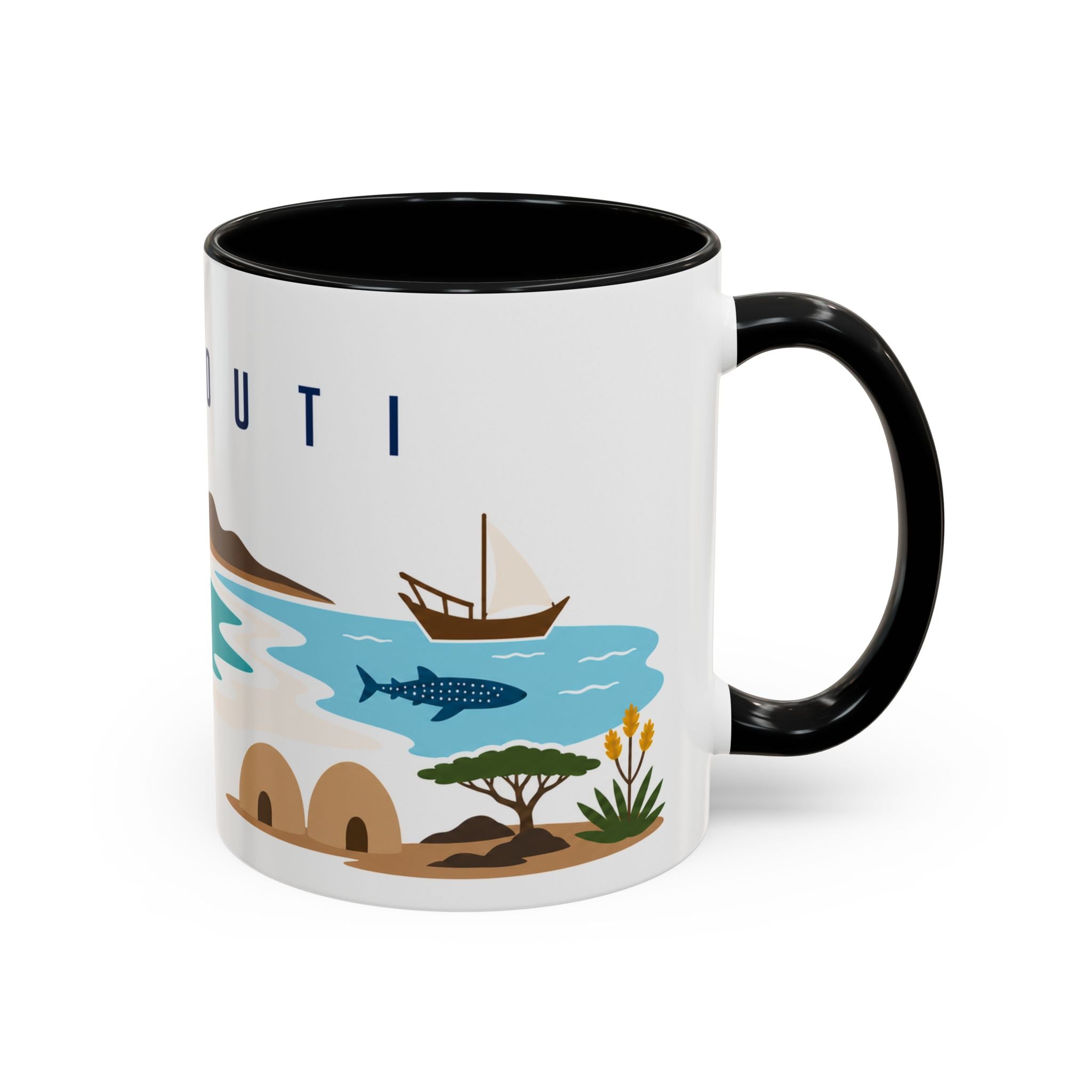 Djibouti Coffee Mug | Travel Souvenir Accent Mug | Country Gift Ceramic Cup 11oz 15oz