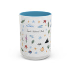 Denali National Park Christmas Mug | Watercolor Travel Souvenir | Holiday Gift | Accent Ceramic Coffee Cup 11oz 15oz