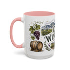 Cape Winelands Coffee Mug | Travel Destination Souvenir Gift | Accent Color Ceramic 11oz 15oz