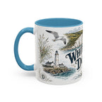 White Cliffs of Dover Mug, England Travel Souvenir, Bucket List Gift, Accent Ceramic Coffee Mug 11oz 15oz