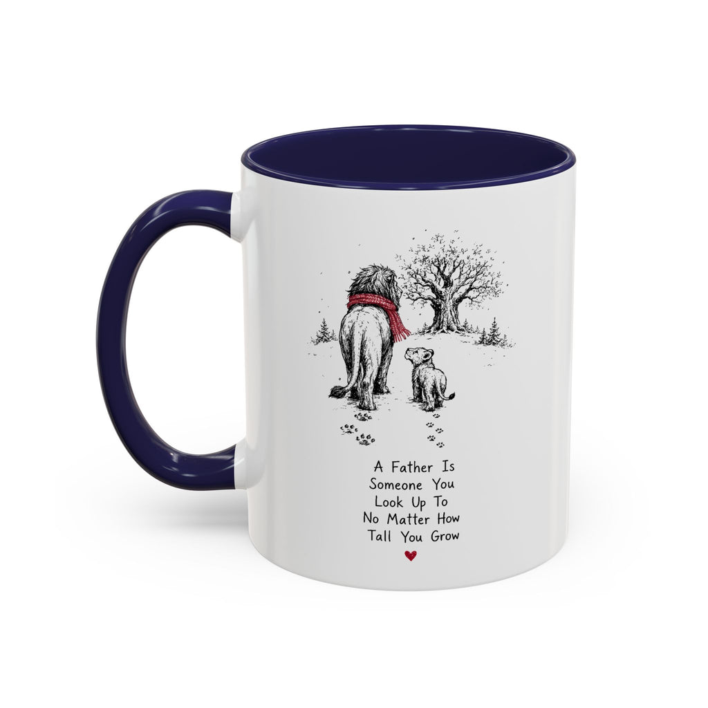 King Lion Dad Coffee Mug | Father's Day Pride Accent Ceramic (11oz 15oz)
