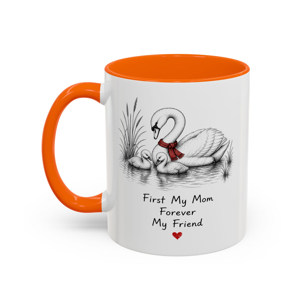 Swan Mom Coffee Mug | Forever My Friend | Mother's Day Gift