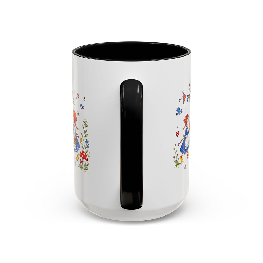 Storybook Cottage Breakfast Mug | Hand Painted Fairy Tale Accent Coffee Mug