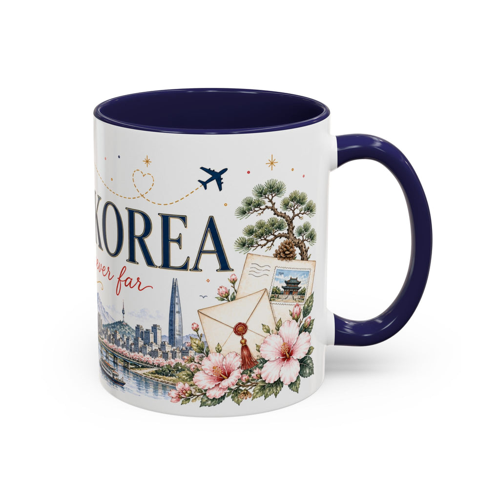 South Korea Home Country Mug | Moving Away Gift | Long Distance Friendship | 11 oz 15 oz Accent Mug