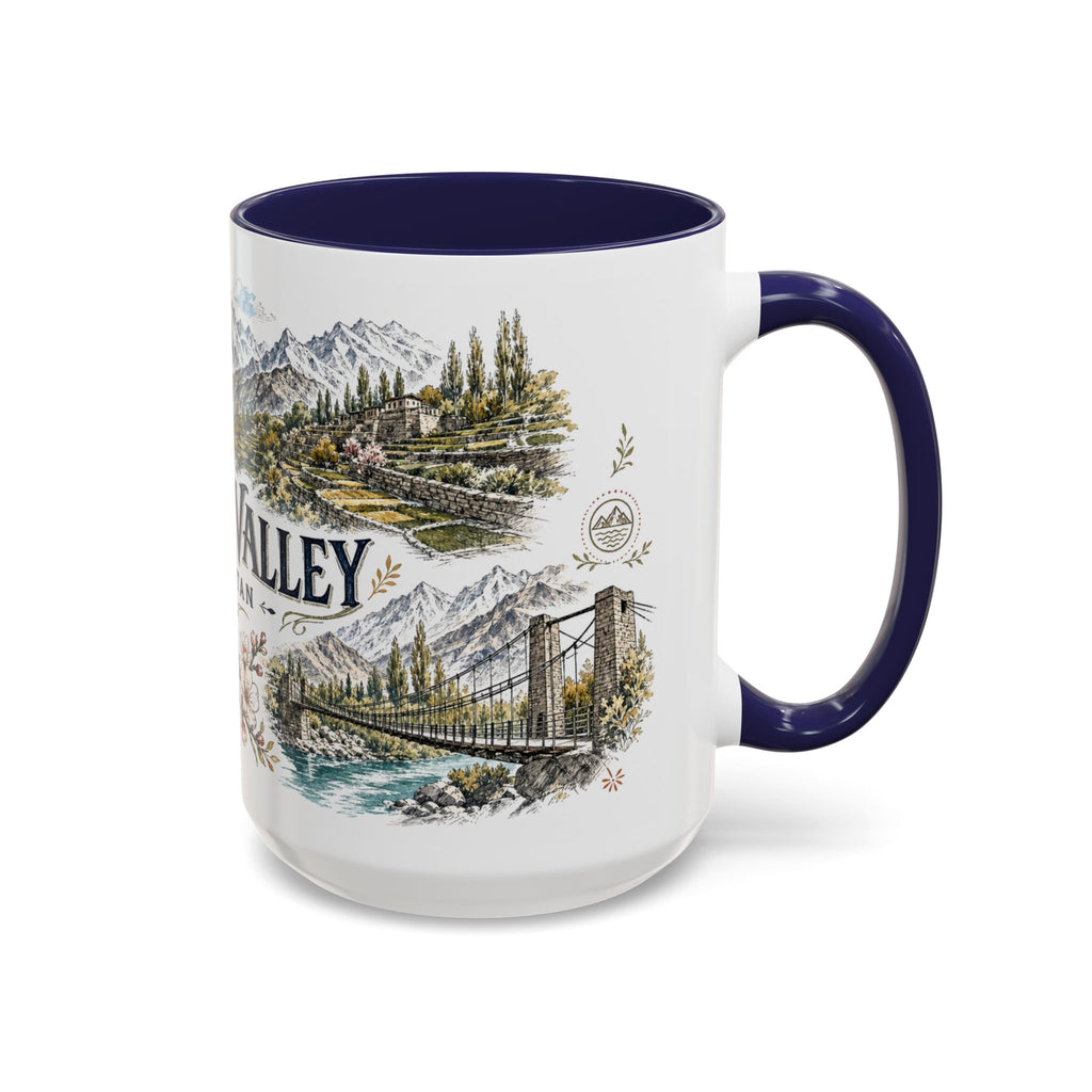 Hunza Valley Mug, Pakistan Travel Souvenir, Bucket List Gift, Accent Ceramic Coffee Mug 11oz 15oz