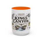 Kings Canyon National Park Coffee Mug | California Sierra Nevada Sequoia Gift | Accent Color Ceramic 11oz 15oz