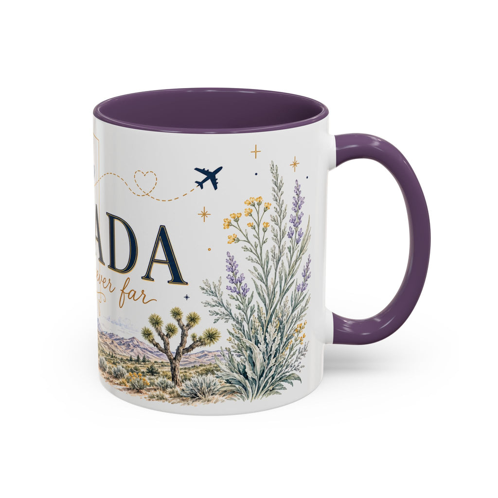 Nevada Home State Mug | Moving Away, Long Distance Friendship Gift | 11oz 15oz Accent Mug