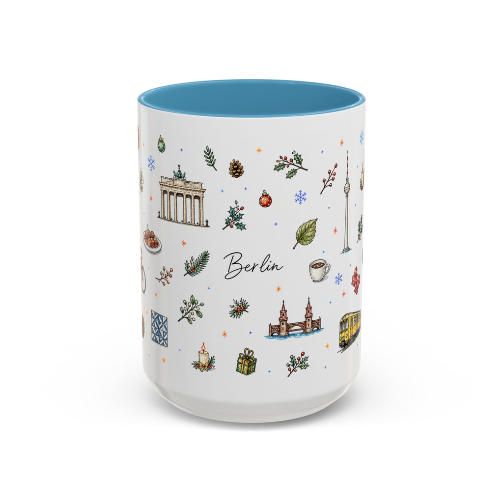 Berlin Christmas Mug | Watercolor City Souvenir, Travel Gift (11oz/15oz)