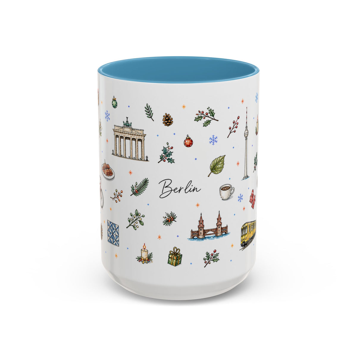 Berlin Christmas Mug | Watercolor City Souvenir, Travel Gift (11oz/15oz)