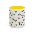 Mississippi Magnolia Mug, State Flower Floral Coffee Cup, 11oz Botanical Gift