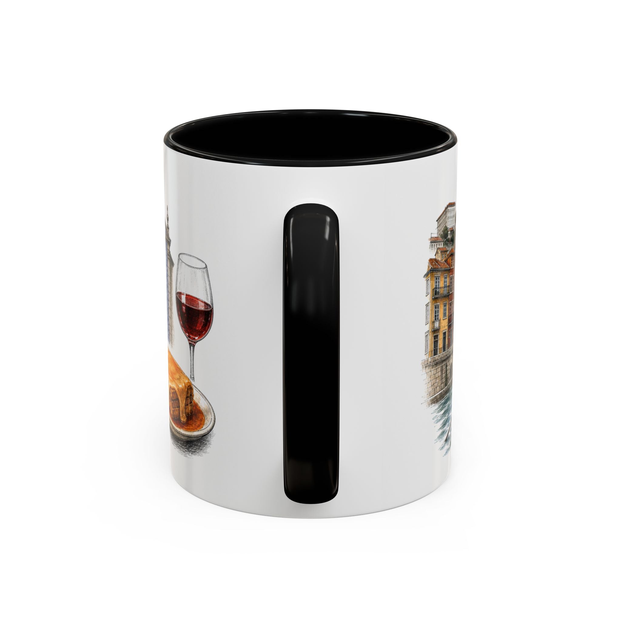 Porto Coffee Mug | Portugal Travel Souvenir | Vintage Illustrated City Gift | 11 oz 15 oz Accent Mug
