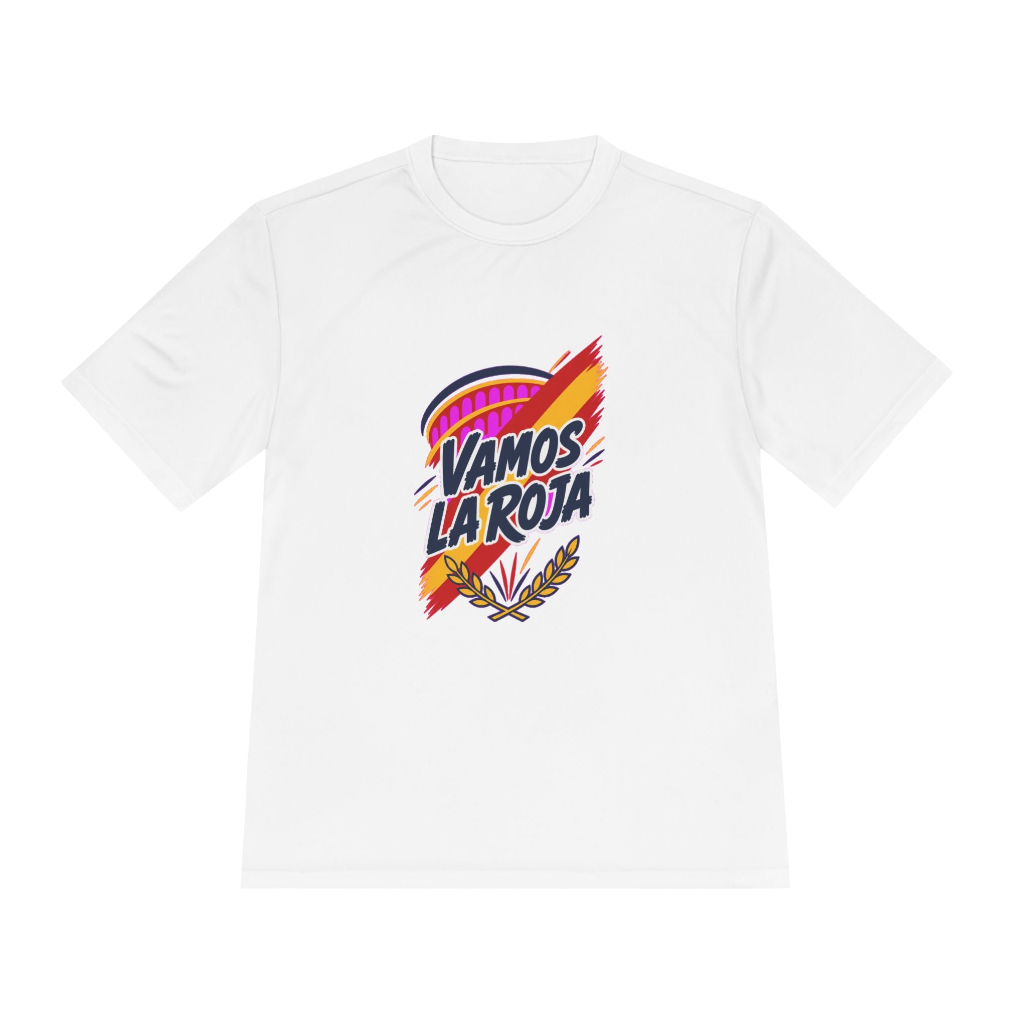 Spain Soccer T Shirt, Vamos La Roja Tee, World Football Fan Shirt, Moisture Wicking Sport Tee