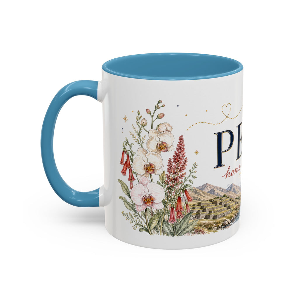 Peru Home Country Mug | Moving Away Gift | Long Distance Friendship | 11 oz 15 oz Accent Mug