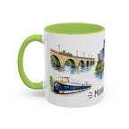 Minneapolis Illustrated Travel Mug | City Souvenir Accent Coffee Mug | 11oz 15oz Ceramic Cup