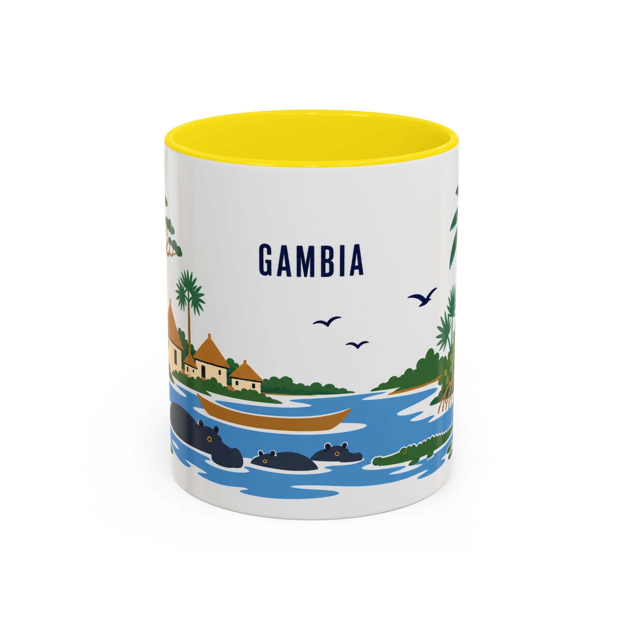 Gambia Coffee Mug | Travel Souvenir Accent Mug | Country Gift Ceramic Cup 11oz 15oz