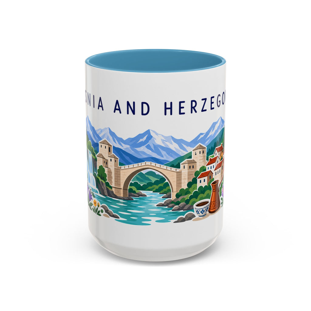Bosnia and Herzegovina Coffee Mug | Travel Souvenir Accent Mug | Country Gift Ceramic Cup 11oz 15oz