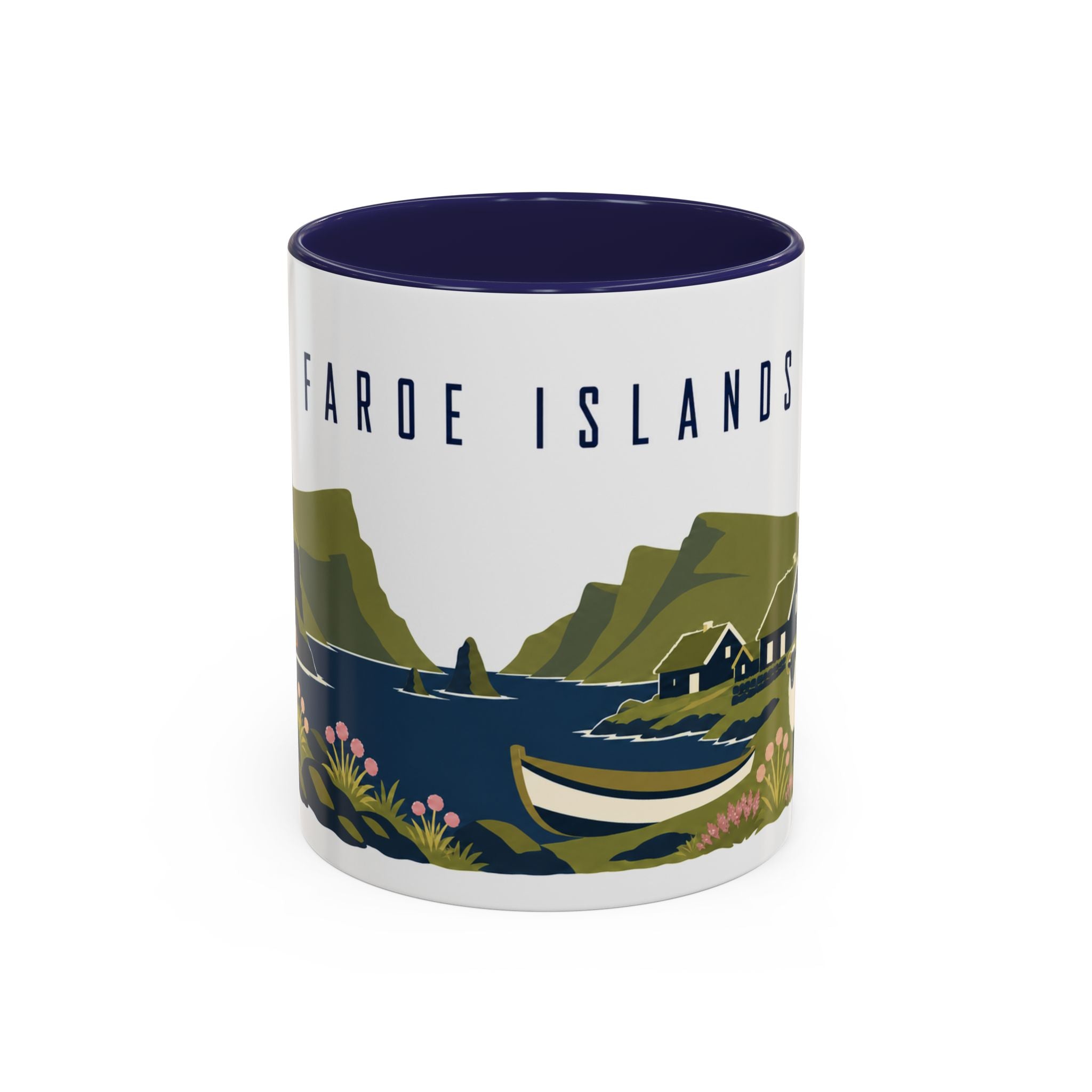 Faroe Islands Coffee Mug | Travel Souvenir Accent Mug | Country Gift Ceramic Cup 11oz 15oz