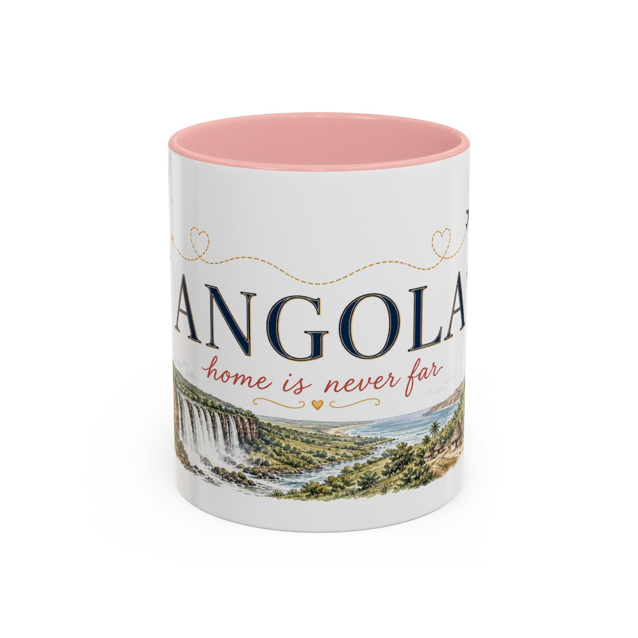 Angola Home Country Mug | Moving Away Gift | Long Distance Friendship | 11 oz 15 oz Accent Mug