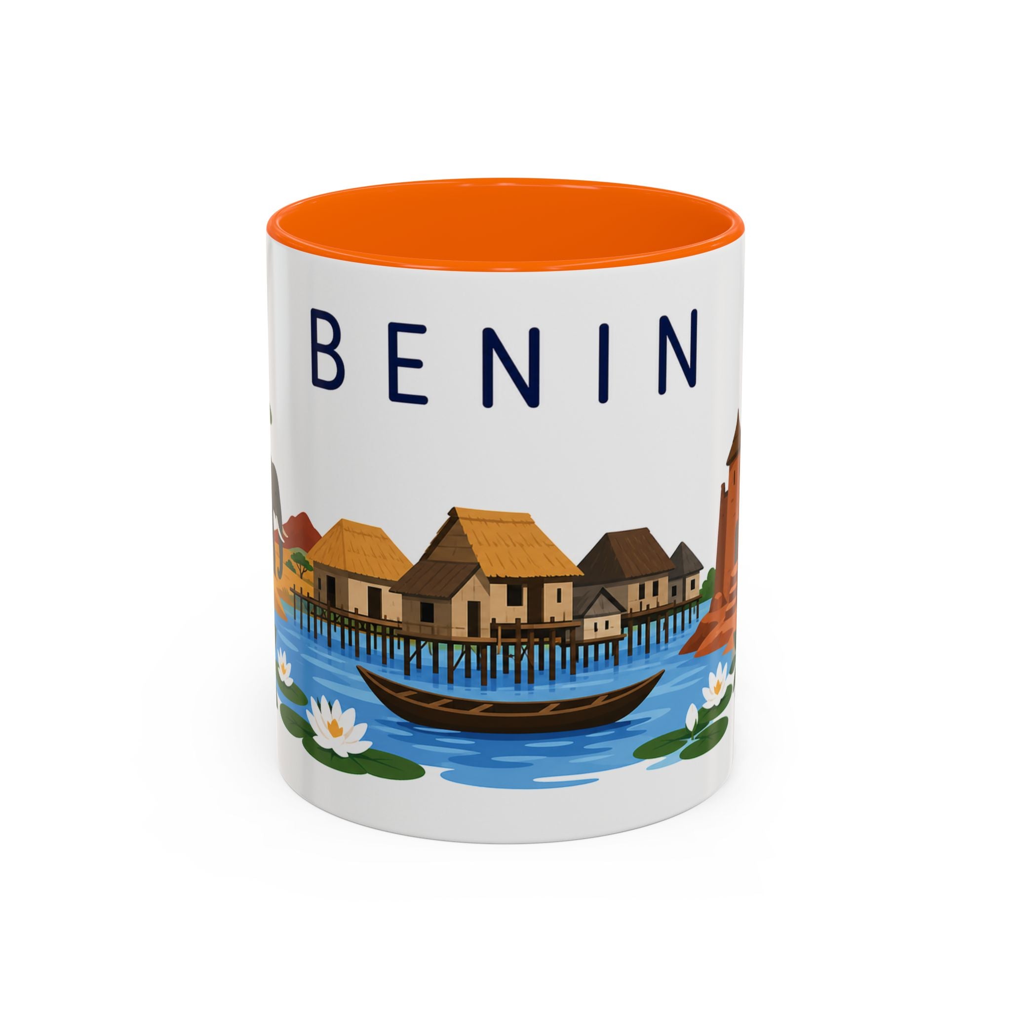 Benin Coffee Mug | Travel Souvenir Accent Mug | Country Gift Ceramic Cup 11oz 15oz