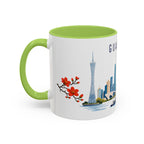 Guangzhou Coffee Mug | China Travel Souvenir | Porcelain Decal City Gift | 11oz 15oz Accent Mug