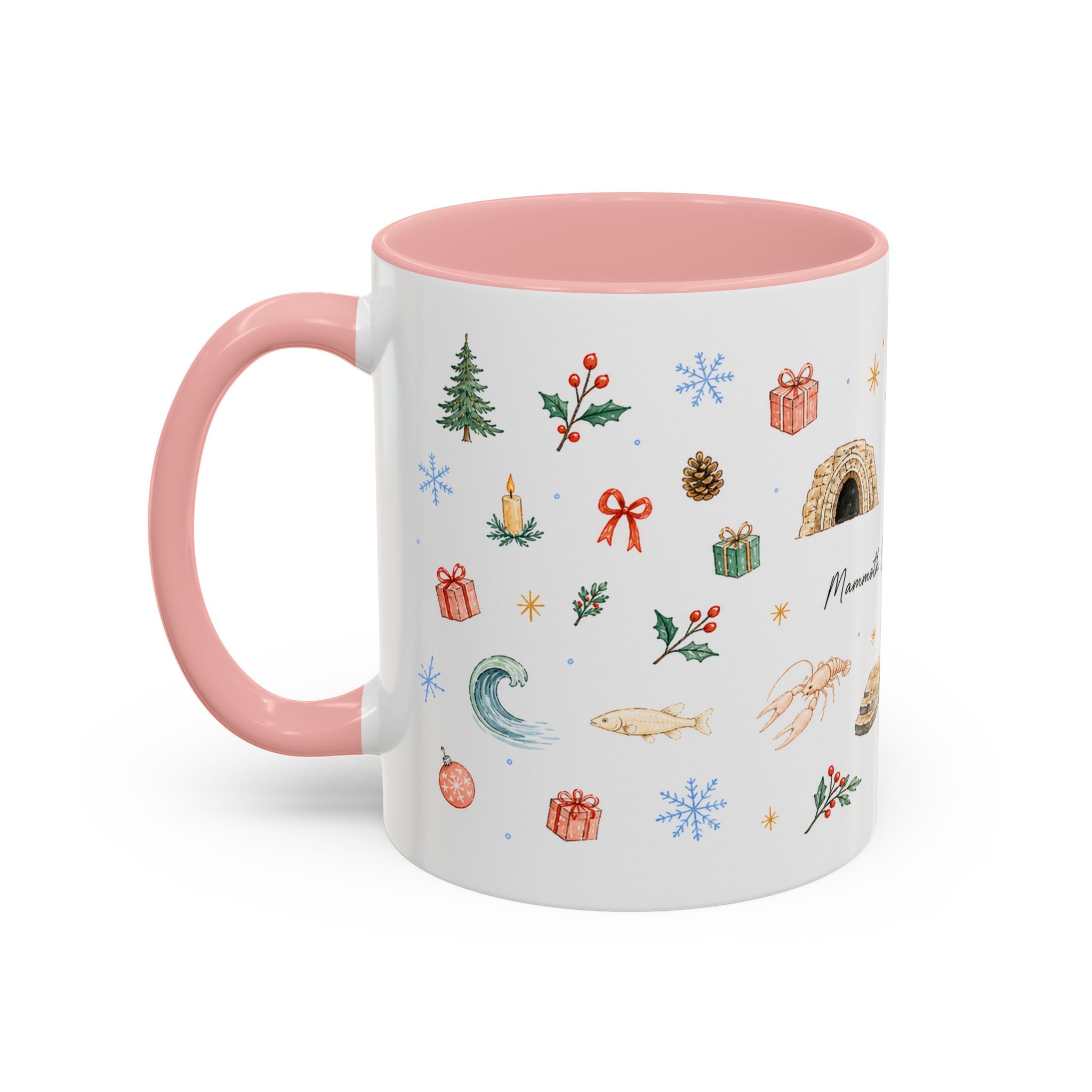 Mammoth Cave National Park Christmas Mug | Watercolor Travel Souvenir | Holiday Gift | Accent Ceramic Coffee Cup 11oz 15oz
