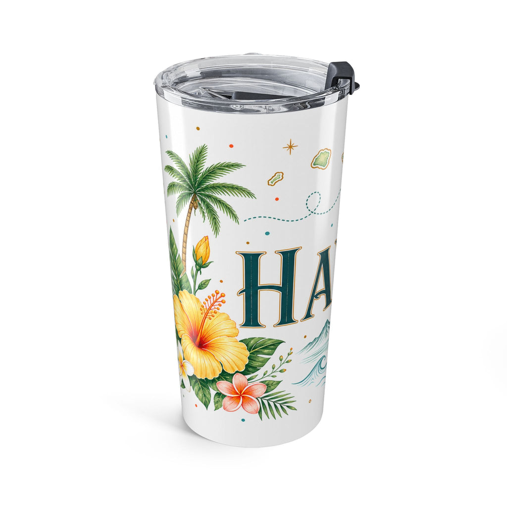 Hawaii State Flower 20oz Tumbler | Hawaii Botanical Gift | Insulated Stainless Steel Travel Cup